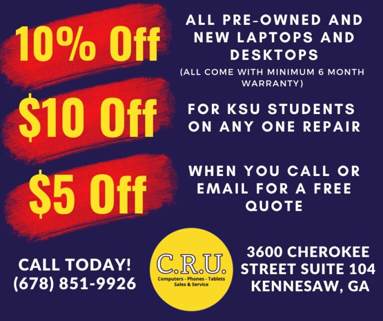 Trusted Repair Experts for Phones, Tablets & PCs in Kennesaw